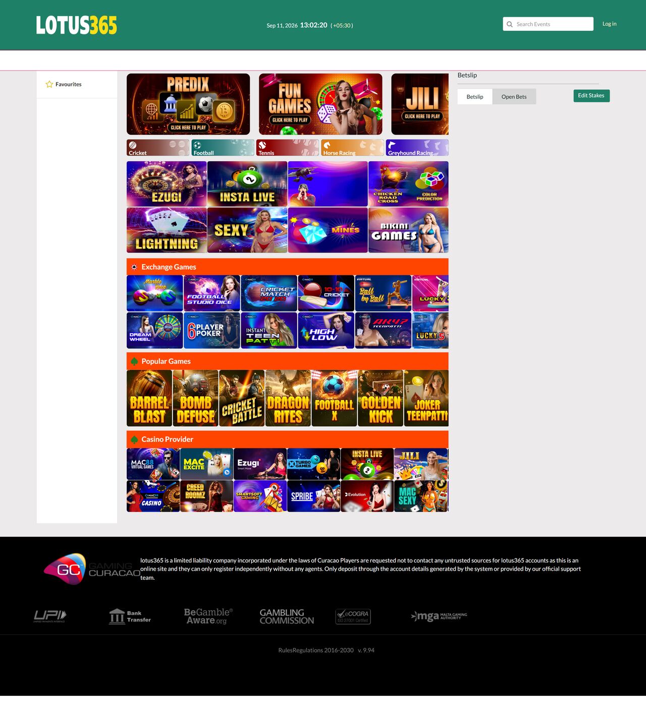 Website Like Lotus365 — full page walkthrough