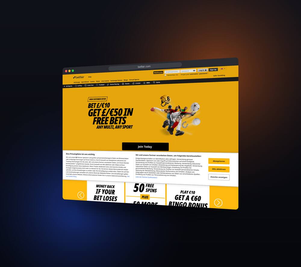 Website Like Betfair — screen 3