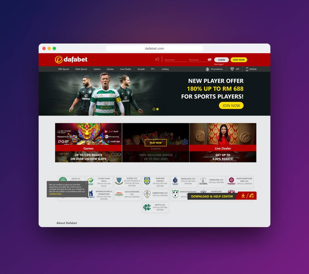 Website Like Dafabet — screen 2