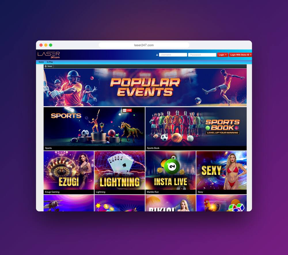 Website Like Laser247 — screen 2